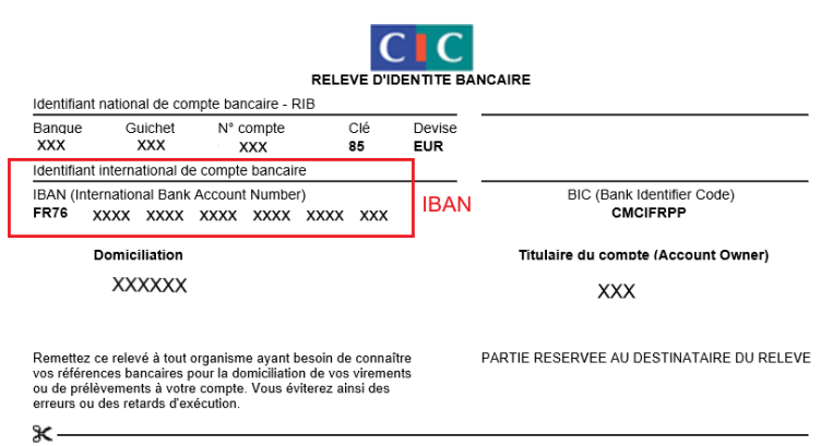 French Bank accounts