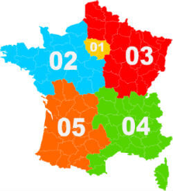 French phone number map